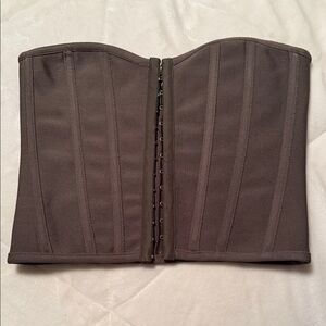 PrettyLittleThing Brown Corset Top